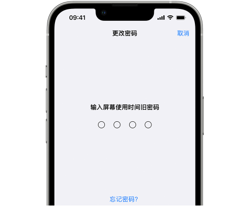 朗县iPhone屏幕维修分享iPhone屏幕使用时间密码忘记了怎么办 