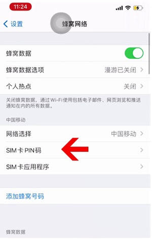 朗县苹果14维修网分享如何给iPhone14的SIM卡设置密码 