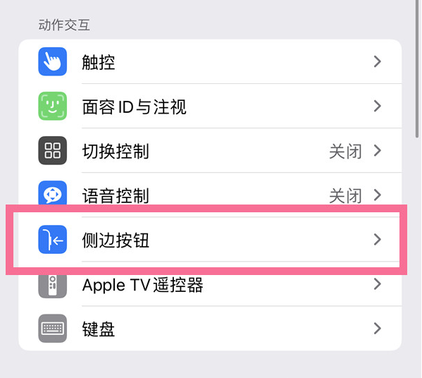 朗县苹果14维修店分享iPhone14 Plus侧键双击下载功能关闭方法 